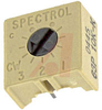 Trimmer;Cermet;Rest 10 Kilohms;PCB;1 Turn;Pwr-Rtg 0.5W - 70219006 - Allied Electronics, Inc.