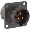 CONNECTOR,THRU BULKHEAD RECEPTACLE,SIZE12,3 #16 PIN/3 #16 SOCKET CONTACT - 70011478 - Allied Electronics, Inc.