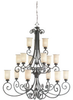 31347-814 Large Chandeliers-Glass Shade - 754290 - Capital Lighting, Inc.