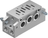 Manifold subbase with 90° connections - NAVW-1/4-1-ISO - Festo Corporation
