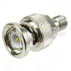 SMA Female (Jack) to BNC Male (Plug) Adapter, Nickel Plated Brass Body, High Temp, 1.2 VSWR - SM4728 - Fairview Microwave Inc.