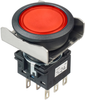 Pb Switch, Dpdt, 24Vac/dc, Solder, Red; Product Range Idec - 47AC9185 - Newark, An Avnet Company