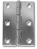 Hinges, Butt Hinges, Stainless Steel, Marine Butt Hinges Polished Stainless with holes -- SP0993 - Image