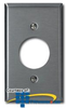 Leviton 1-Gang 1-Single 1.406 Inch Hole Oversized Metal.. - 84104-40 - TelephoneStuff.com