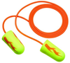 3M E-A-Rsoft 311-1252 Yellow Medium Polyurethane Foam Disposable Corded Cone Ear Plugs Ear Plug - 080529-11035 - 080529-11035 - R. S. Hughes Company, Inc.