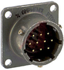 connector,metal circular,box mounting receptacle,size 12,10 #20 solder pin cont - 70143421 - Allied Electronics, Inc.