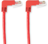 3FT Red CAT5e 100MHz Angled Patch Cable UTP 90°Down - EVNSL23E-0003-90DD - Black Box
