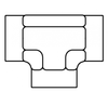 Pipe Tee - 5605-06-06-06 - Tompkins Industries, Inc.