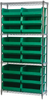 Shelving, Wire Shelving Kit, 14x36x74, 18 Bins -- AWS143630250G - Image