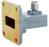 WR-90 to SMA Male Waveguide to Coax Adapter UG-135/U Square Cover with 8.2 GHz to 12.4 GHz X Band in Aluminum, Paint - FMWCA1030 - Fairview Microwave Inc.