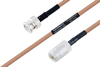 MIL-DTL-17 BNC Male to N Female Cable 36 Inch Length Using M17/128-RG400 Coax - PE3M0059-36 - Pasternack