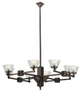 111189 Large Chandeliers-Glass Shade - 484091 - Capital Lighting, Inc.