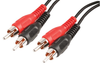 Audio / Video Cable Assembly, Phono (Rca) Plug, X 2, Phono (Rca) Plug, X 2, 4.9 Ft, 1.5 M, Black Pro Signal - 67C4136 - Newark, An Avnet Company