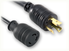 LOCKING NEMA L5-30P to LOCKING NEMA L6-30R HOME // Power Cords // High Voltage Power Cords // Locking Blade Power Cords - 3020.120 - Quail Electronics
