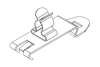 EMC Shield Clamps for TS35 Rails, Pluggable- with or without Integrated Strain Relief - 36245 - icotek Corp
