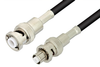 MHV Male to SHV Plug Cable 24 Inch Length Using RG58 Coax, RoHS - PE3950LF-24 - Pasternack
