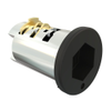 Lock Plug, 8mm Hex Recess, Zinc Alloy, Powder Coat, Black - PK-0-40374-50 - Southco
