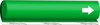 Brady B-689 White on Green Polyester Wrap-Around Pipe Marker - 8 in Width - 1/2 in Character Height - 5 in Length with Right Arrow - 5601-O - 754476-56383 - R. S. Hughes Company, Inc.