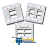 Siemon Double Gang Stainless Steel Faceplate for MAX.. -- MX-FP-D-06-SS-L