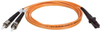 Duplex Multimode 62.5/125 Fiber Patch Cable (MTRJ/ST), 3M (10-ft.) -- N308-010 - Image