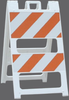Plasticade® Type II Barricade - 100-WT12B8HIP - Traffic Safety Warehouse