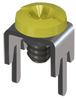 Low Profile PC Mount-w/Screw Assembled, Yellow - 7778-7 - Keystone Electronics Corp.
