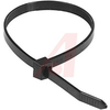Cable Tie; Black; 11-7/8 in.; 0.30 in.;120 lbs. Tensile Strength, Maximum - 70163639 - Allied Electronics, Inc.