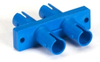 Fiber Optic Coupling, ST-ST, Rectangular Mounting, Single-Mode, Duplex, Ceramic Sleeve, Plastic Flange - FOT111 - Visual Sound, Inc.