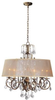 1946-90 Mid. Chandeliers-Drum Shades - 424509 - Capital Lighting, Inc.