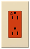 Duplex/Single Receptacle - NTR-15-IG-OR-BE - Lutron Electronics Co., Inc.