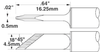 OKi SSC-761A Knife Drag Tip 4.5 mm x 16.25 mm - SSC-761A - Ellsworth Adhesives