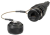 Ruggedized RJ45 Receptacle, Anodized finish with Dust Cap, Large OD -- T5B00004