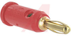 Banana Jack; Banana Jack; 15 A; Red; Beryllium Copper; 5000 Vrms (Max.) - 70197209 - Allied Electronics, Inc.