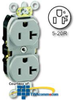 Leviton Duplex Receptacle - 5362-S - TelephoneStuff.com