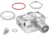 7/16 M/F In/Out Coaxial RF Surge Protector, 800MHz - 2.5GHz, DC Pass, 300W, IP67, 20kA, Hybrid, Bracket Toward Body -- FMSP1017 - Image