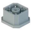 G-Series Power Receptacle Connector: Male, rear PCB mount, 4-pin, grey body; 50V AC/DC, 10 A - G 4 A 1 M Au PE - Belden Inc.