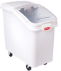 Rubbermaid Slant Front Ingredient Bins with Sliding Lid & Scoop - 9733 - U.S. Plastic Corporation