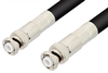 MHV Male to MHV Male Cable 24 Inch Length Using RG8 Coax -- PE3098-24