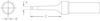 Weller Screwdriver Tip ETR - Screwdriver Tip - 0.625 in Tip Length - 0.062 in Tip Width - 0.044 in Thick - 037103-47811 - R. S. Hughes Company, Inc.