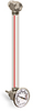 Nylon Liquid Level Gage with Dial Thermometer, 9” Centerline, Back Mount 1/2”-20 with Nuts - B3642-20900BB1W - Oil-Rite Corp.