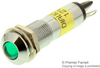 Panel Mount Indicator, Led, 9.3Mm, Green, 12V; Led Color Dialight - 30K5130 - Newark, An Avnet Company