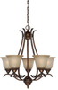 29025-BBZ Mid. Chandeliers-Glass Up - 360388 - Capital Lighting, Inc.