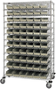 Wire Shelving, 12Shelves, 140Bins, Ivory; Shelving Unit Type Quantum Storage - 44AC8360 - Newark, An Avnet Company