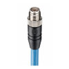 Gigabit Ethernet Cat7 Data Single-Ended Cordset: M12 Railway, male, -- BRSTS 8X-552