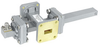 20 dB WR-51 Waveguide Crossguide Coupler with Square Cover Flange and SMA Female Coupled Port from 15 GHz to 22 GHz in Bronze -- FMWCT1052 - Image