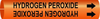 Brady Bradysnap-On B-915 Black on Orange Plastic Snap-On Pipe Marker - 3/4 in Character Height - Printed Msg = HYDROGEN PEROXIDE - 4341-B -- 754473-67566