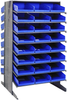2 Side Sloped Rack, 16Shelves, 48Bin/blu; Shelving Unit Type Quantum Storage - 44AC6364 - Newark, An Avnet Company