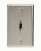 (1) VGA Female to Female AV Stainless Steel Wallplate -- WPVGA03-R2 - Image