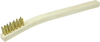 Small Hand Wire Scratch Brush, Brass Fill, Wood Block, 3 x 7 Rows - 44189 - Weiler Abrasives