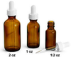 Amber Glass Rounds with White Bulb Glass Droppers - 4001-36 - SKS Science Products